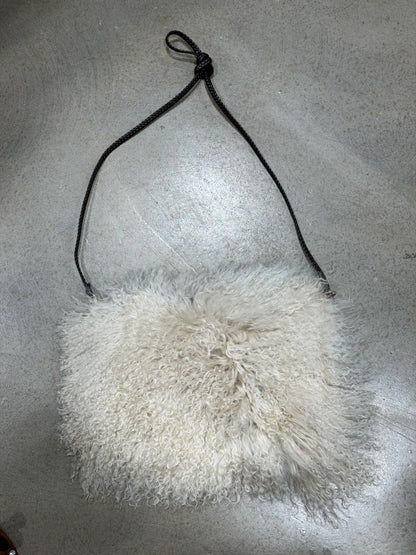 Genuine Vintage Mongolian Lamb Fur Bag
