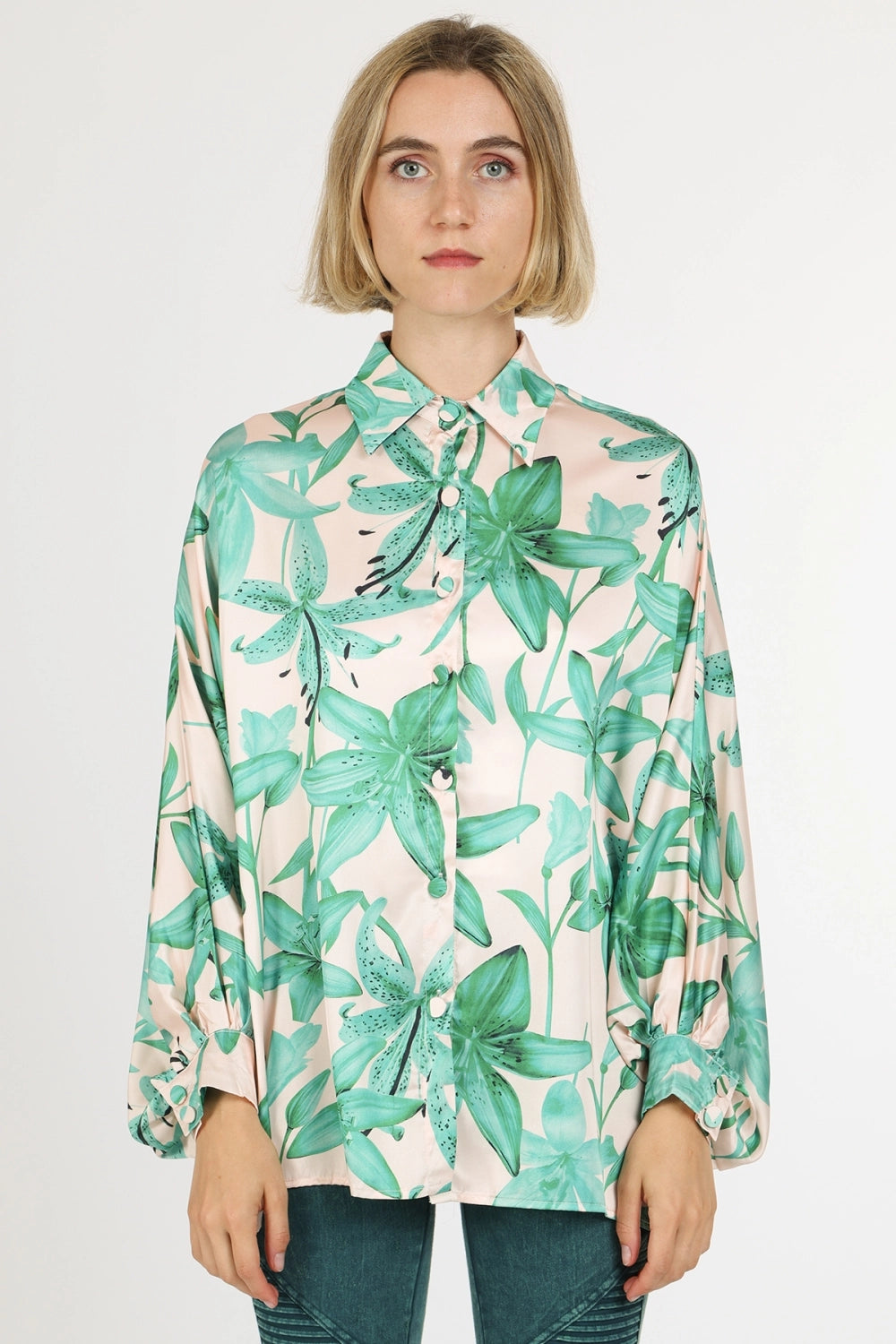 NEW!! Palm Beach Satin Top