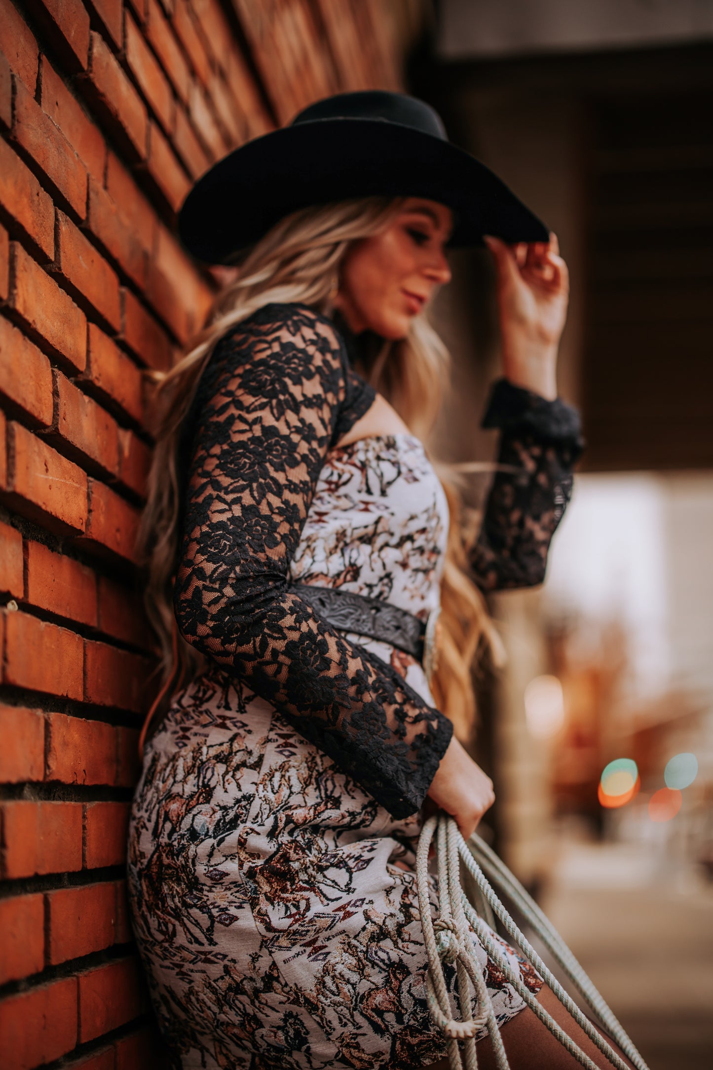 NEW!! "Final Act" Mock Neck Lace Bolero in Black