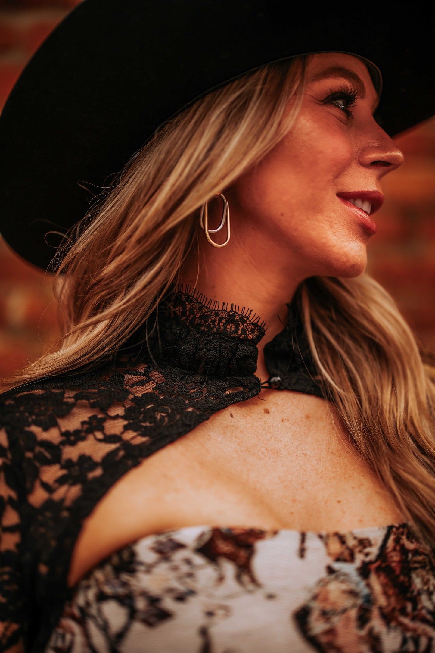 NEW!! "Final Act" Mock Neck Lace Bolero in Black