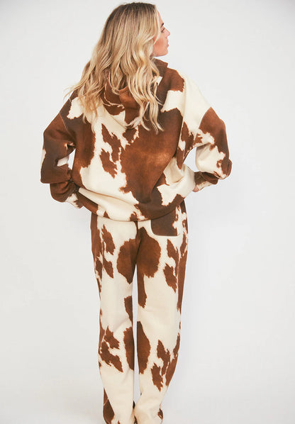 Signature Oversized Hoodie in Cowhide