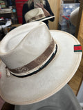 NEW!! GB ORIGINAL: The Luxe Banded Suede Hat in Ivory