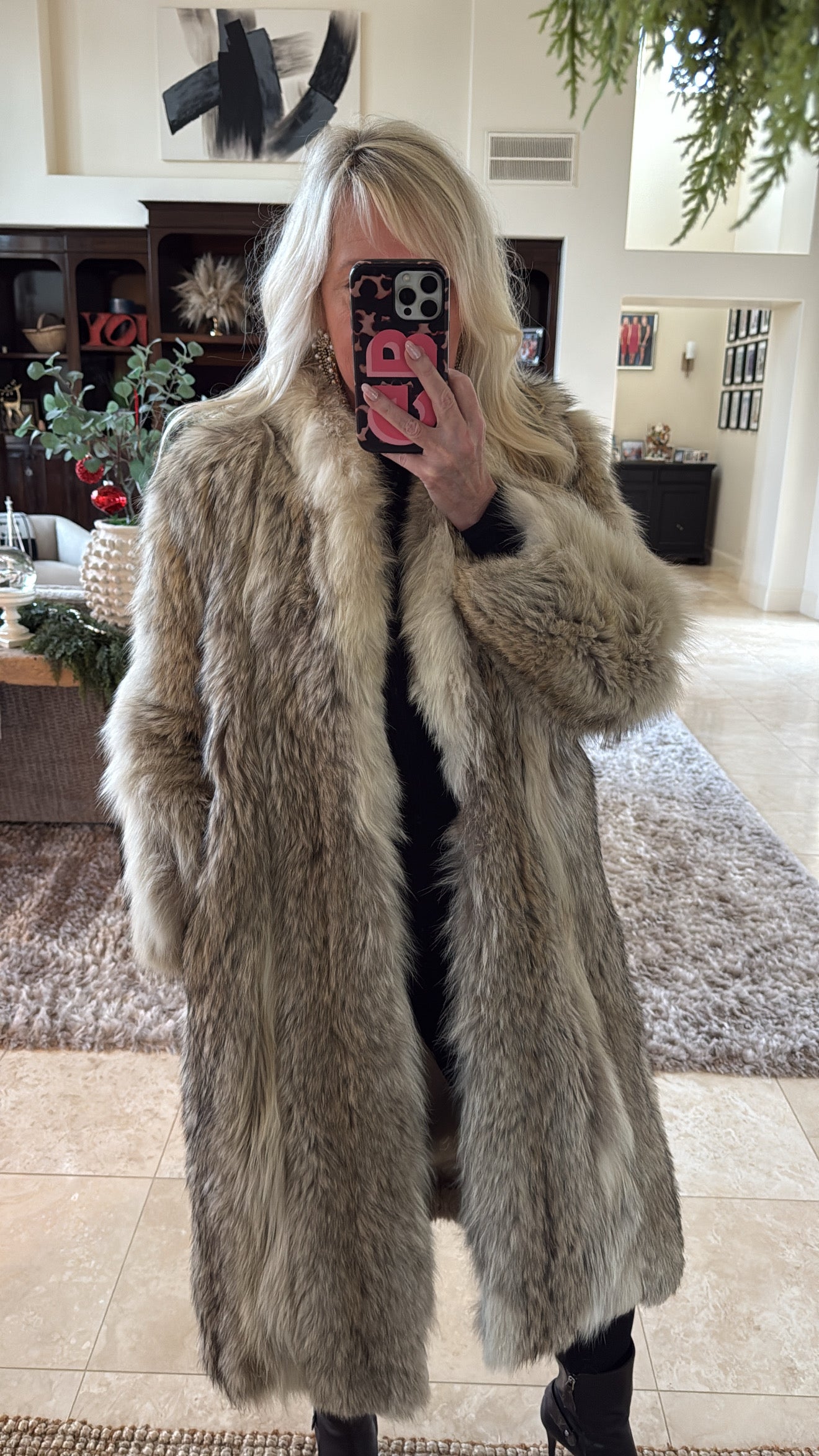 #27 Vintage Coyote Fur Coat