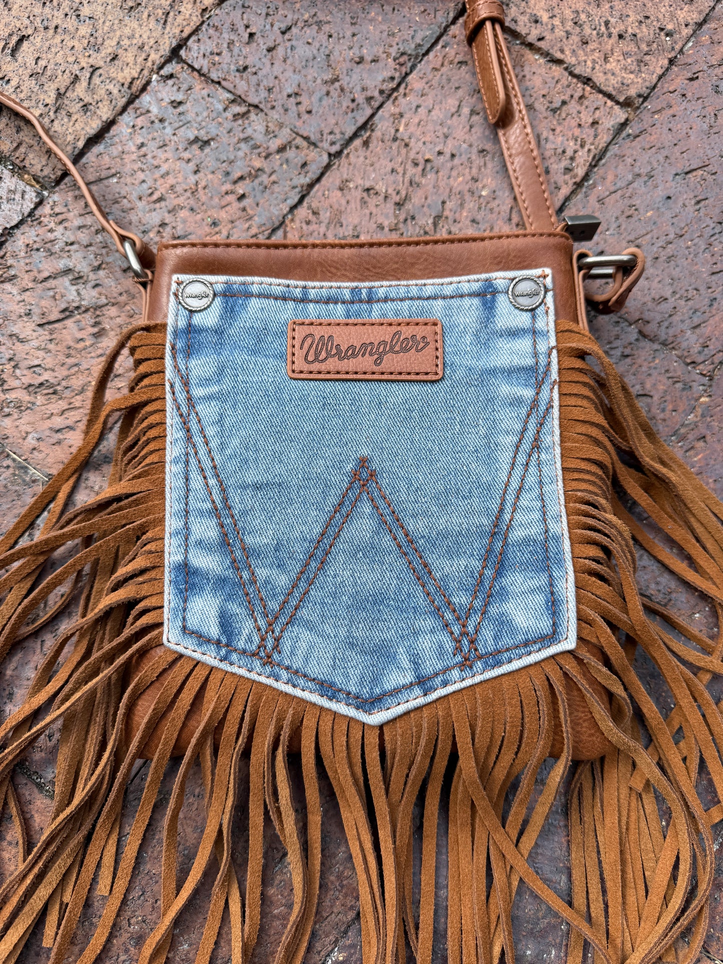 NEW!! Wrangler Pocket Fringe Purse