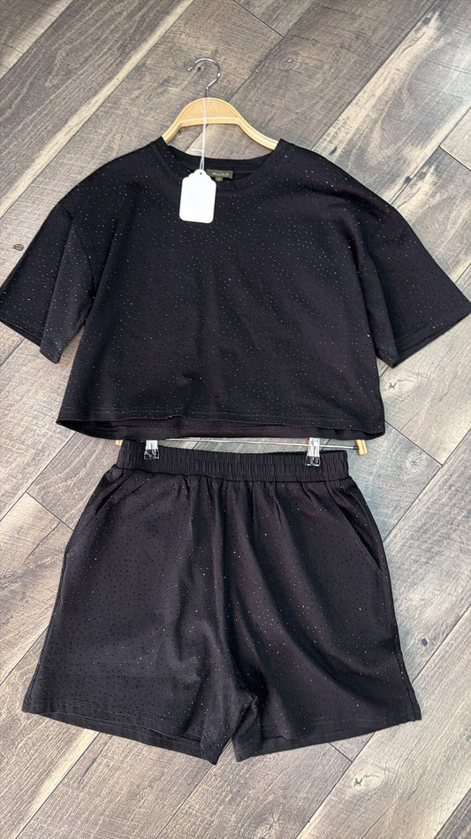 Summer Days Rhinestone Set in Black