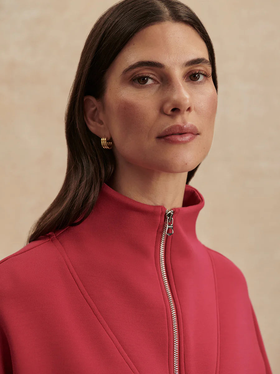 NEW!! Hawley Half Zip Sweatshirt in Raspebrry