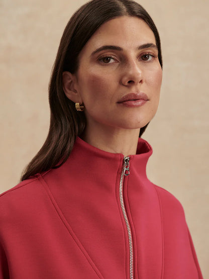 NEW!! Hawley Half Zip Sweatshirt in Raspebrry