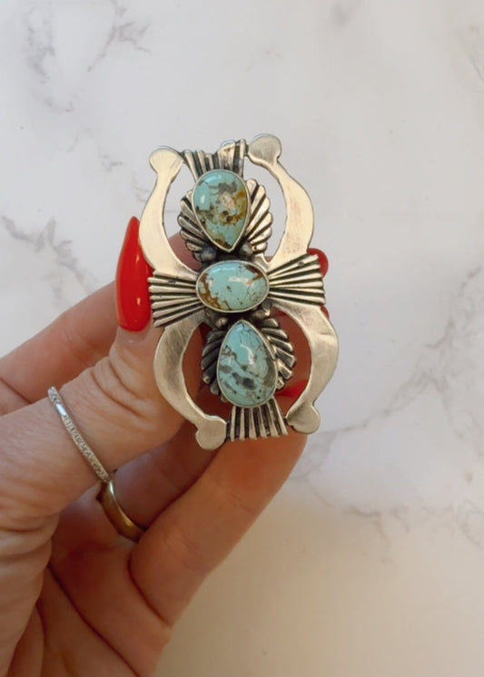Indio Kingman Turquoise Ring