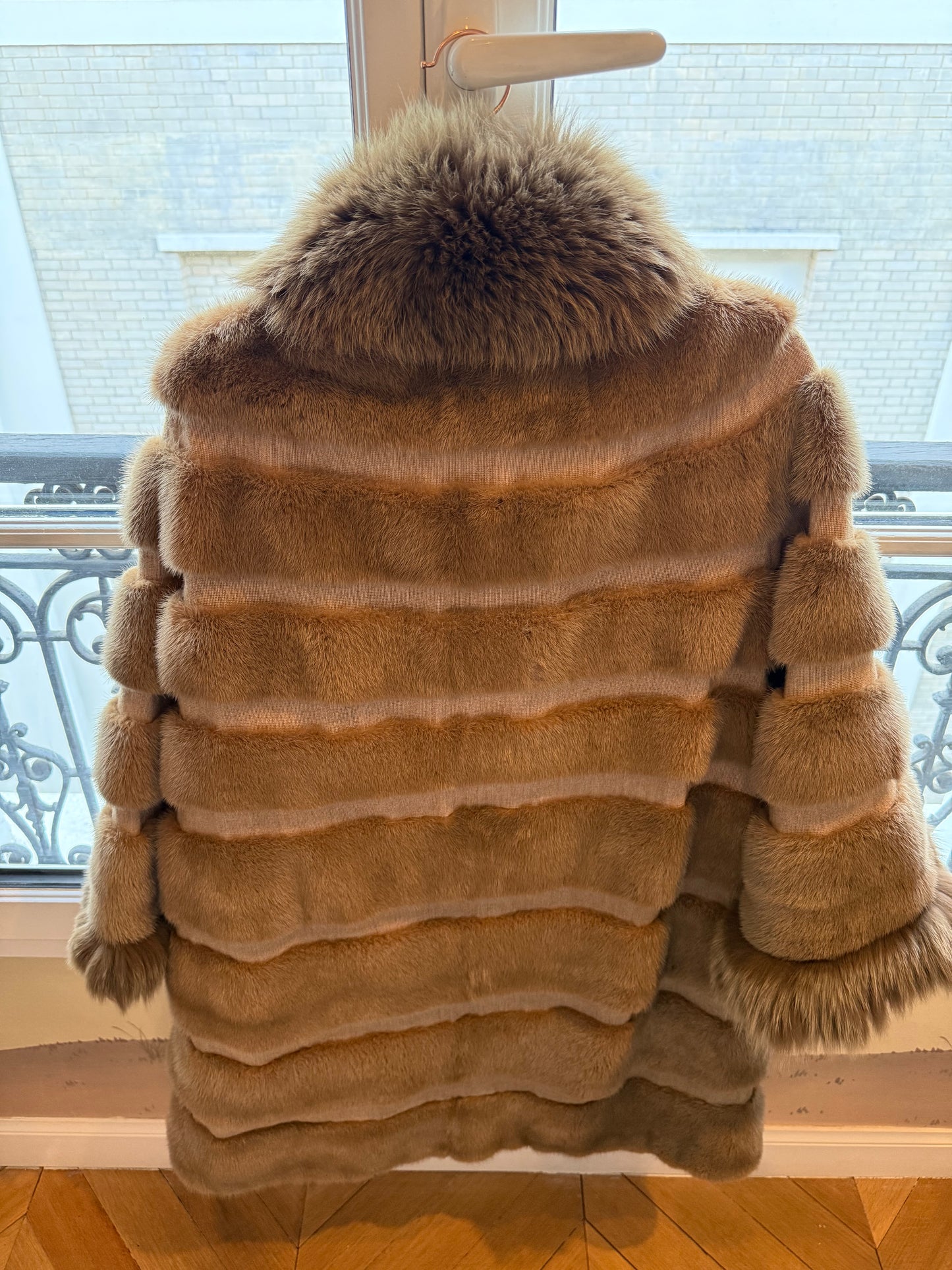 #GB65 Vintage Fendi Mink and Fox Coat Size Lage