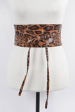 NEW!! Leopard Faux Leather Waist Wrap Belt