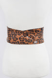 NEW!! Leopard Faux Leather Waist Wrap Belt