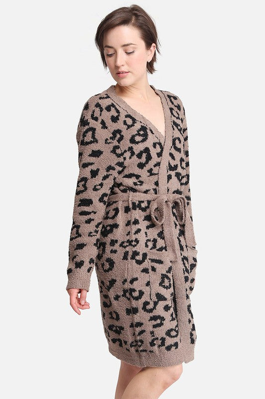 NEW!! Comfy Luxe Robe in Brown