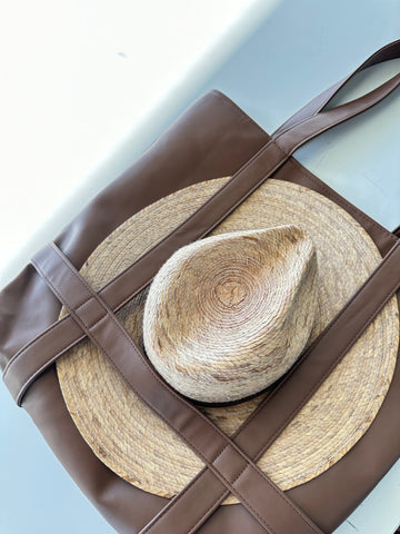NEW!! Hat Carrying Travel Bag in Brown