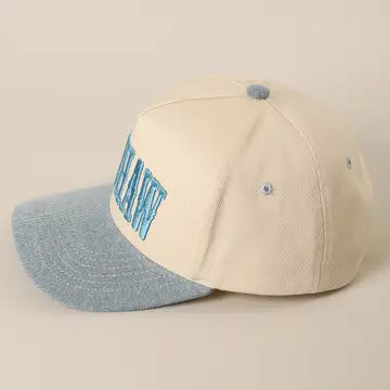 FINAL SALE!! Yeehaw Trucker Hat in Light Blue