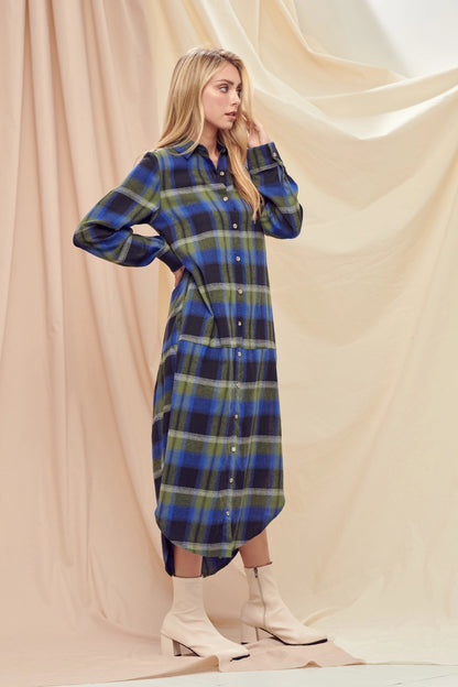 NEW!! "Woodlands" Oversized Plaid Duster