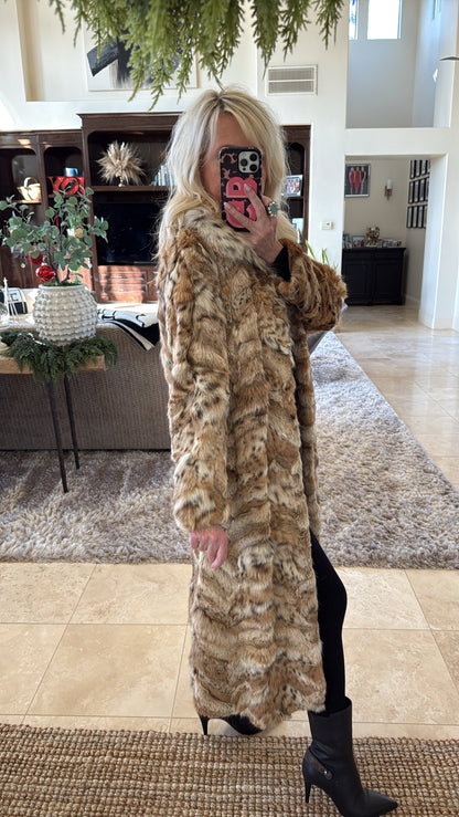 #26 Vintage Lynx Full Length Coat