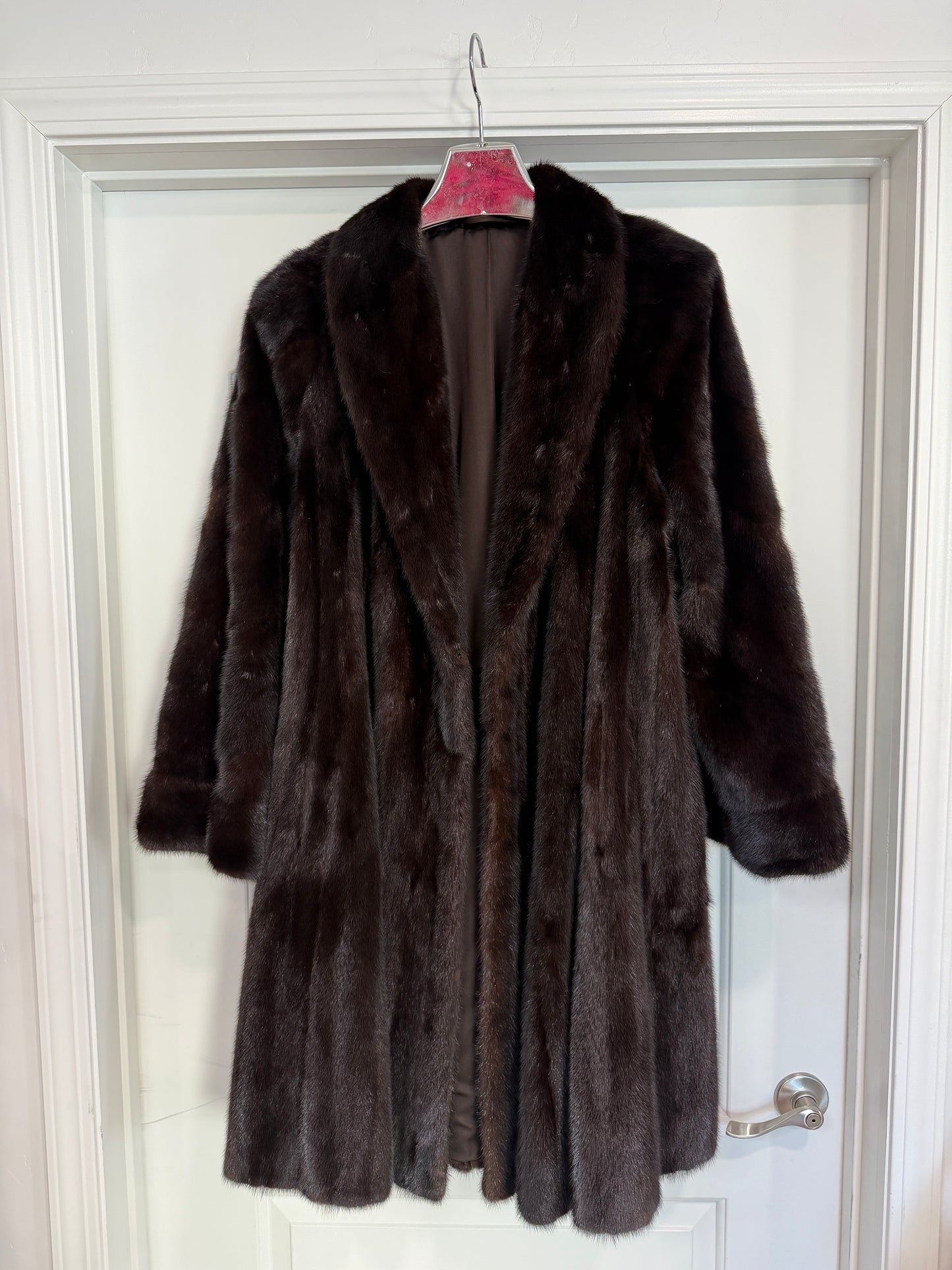 #34 Vintage Mahogany Mink Coat Size M/L