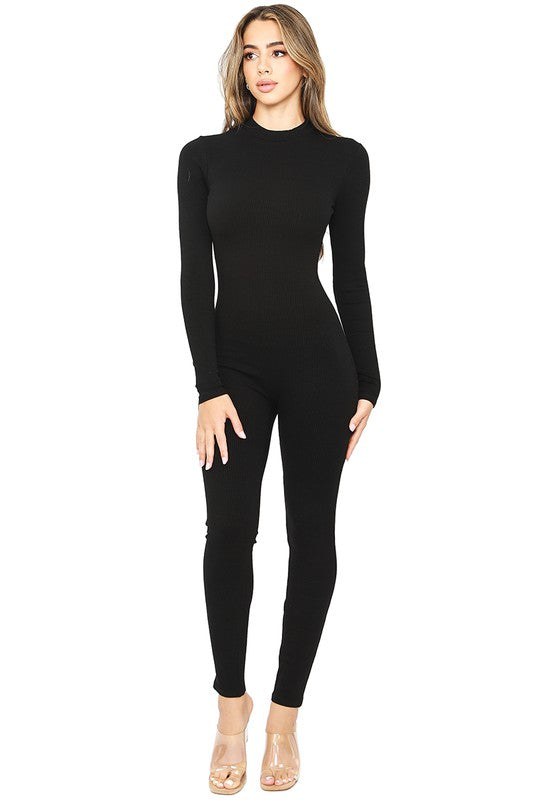 NEW!! "Base Layer" Ribbed Long Sleeve Jumpsuit
