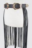 NEW!! Buckle Up Faux Leather Fringe Belt in 3 Colors!