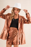 NEW!! Bronze Metallic Blazer Set