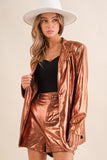 NEW!! Bronze Metallic Blazer Set