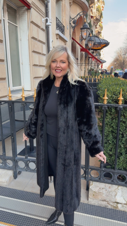 #GB64 Vintage Ranch Mink Fur Coat Size S/M