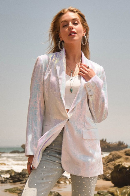 FINAL SALE!! Always A Party Sequin Blazer