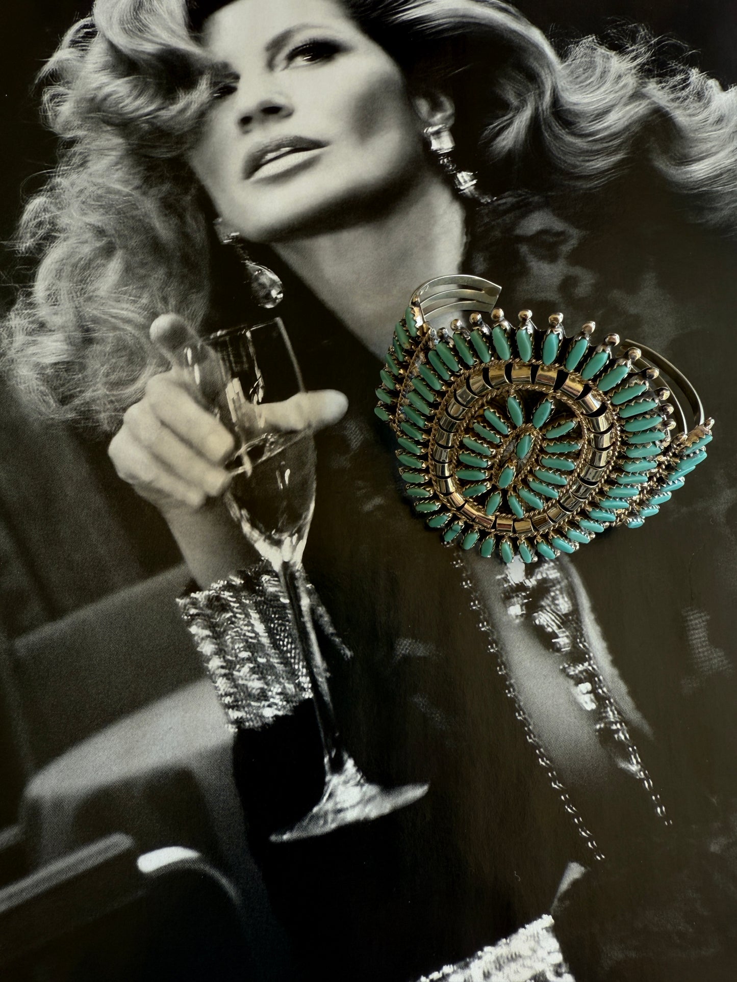 NEW!! "Eclipse" Kingman Turquoise Cuff Bracelet