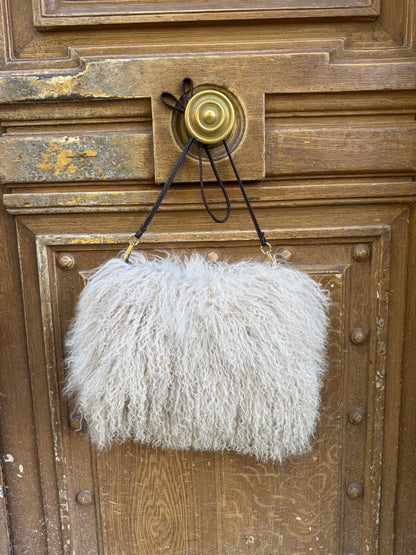 Genuine Vintage Mongolian Lamb Fur Bag