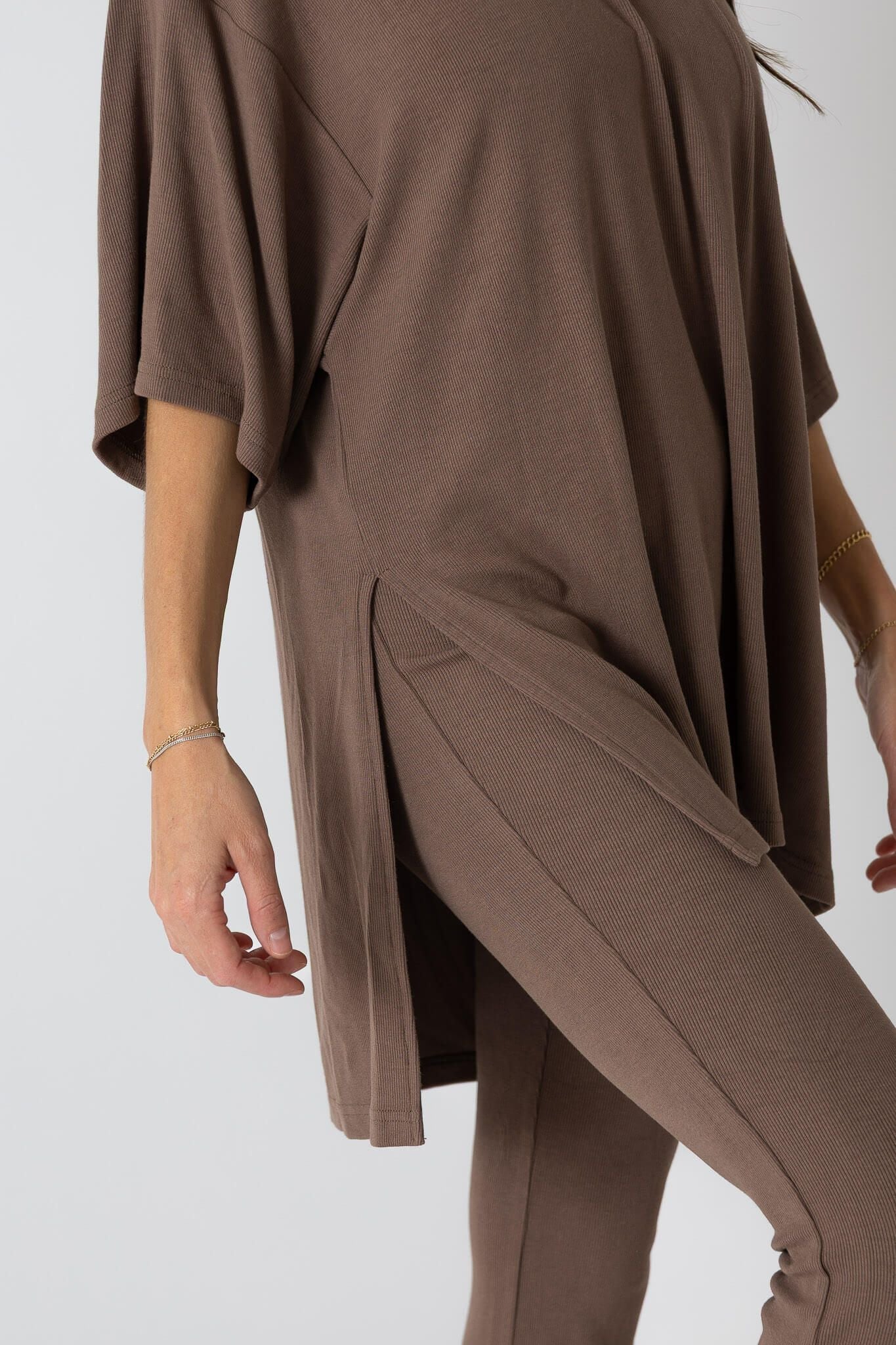 NEW!! All Weekend Long Pant Set in Taupe Brown