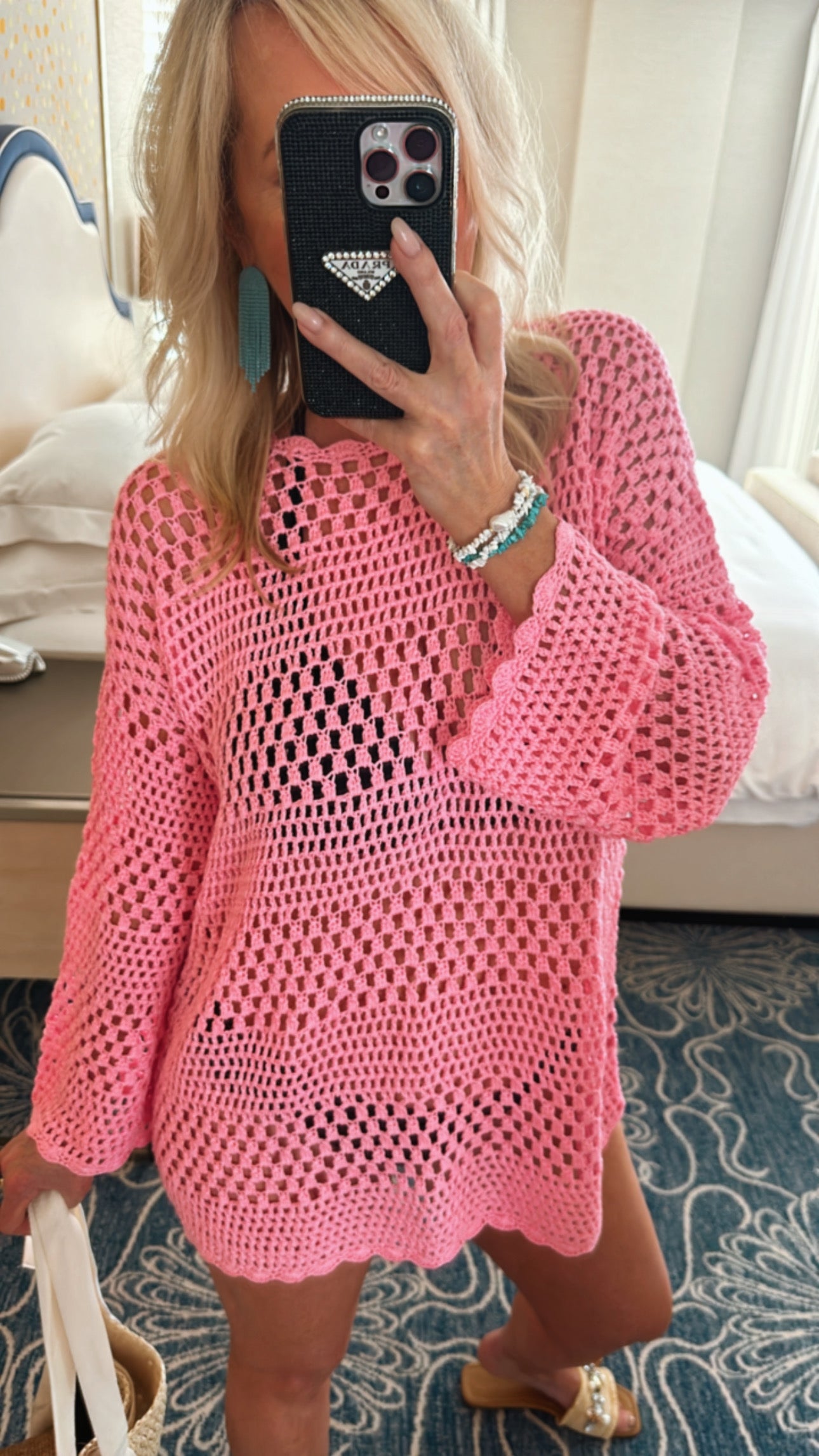 BEST SELLER!! Turquoise Baby Jumbo Long Earrings