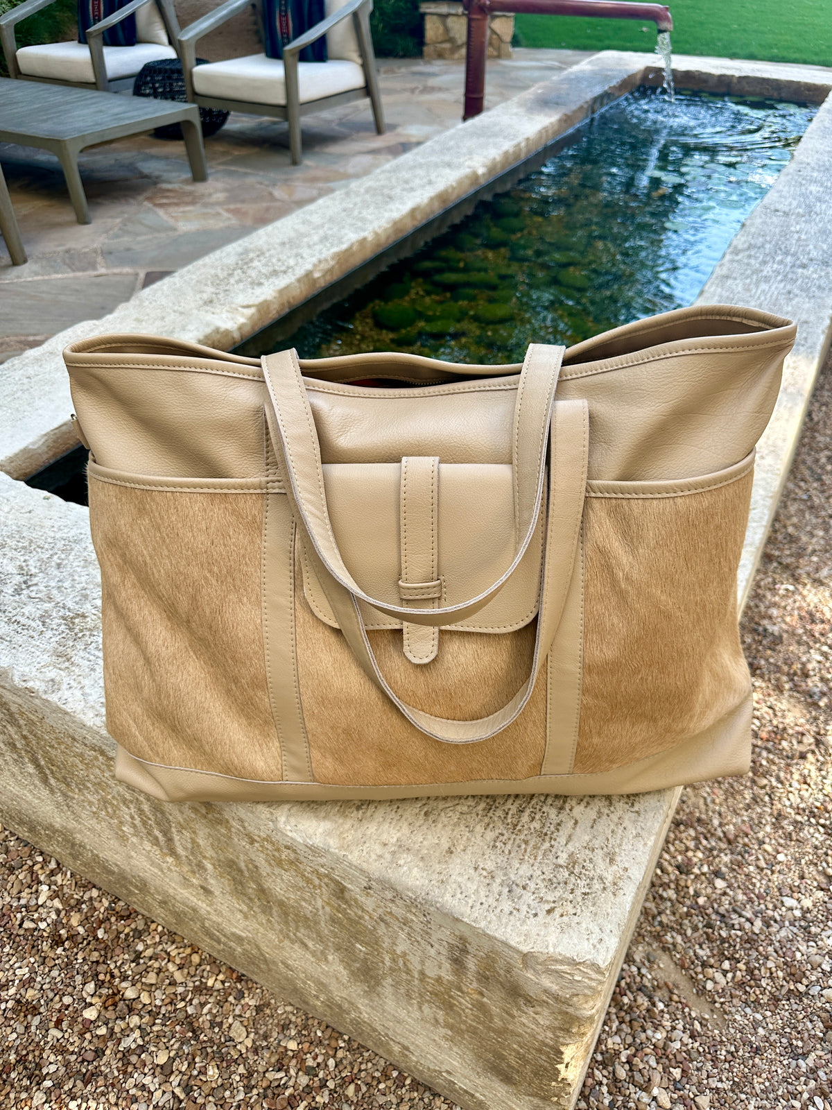 Leather Cowhide Travel Bag