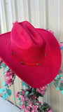 NEW!! The "Dolly" Faux Suede Cowboy Hat in Red