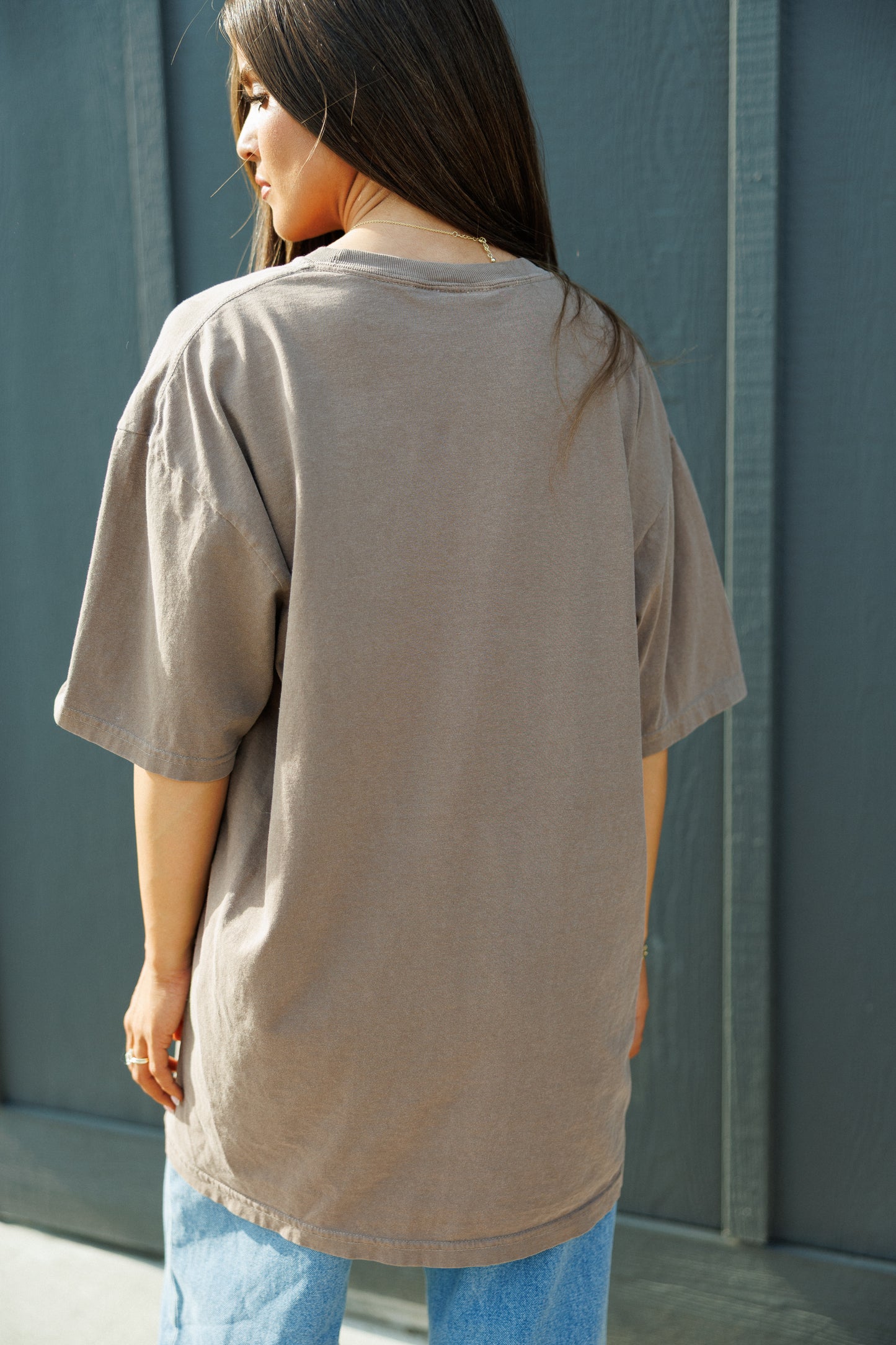 NEW!! Twin Leopard Tee in Mineral Brown