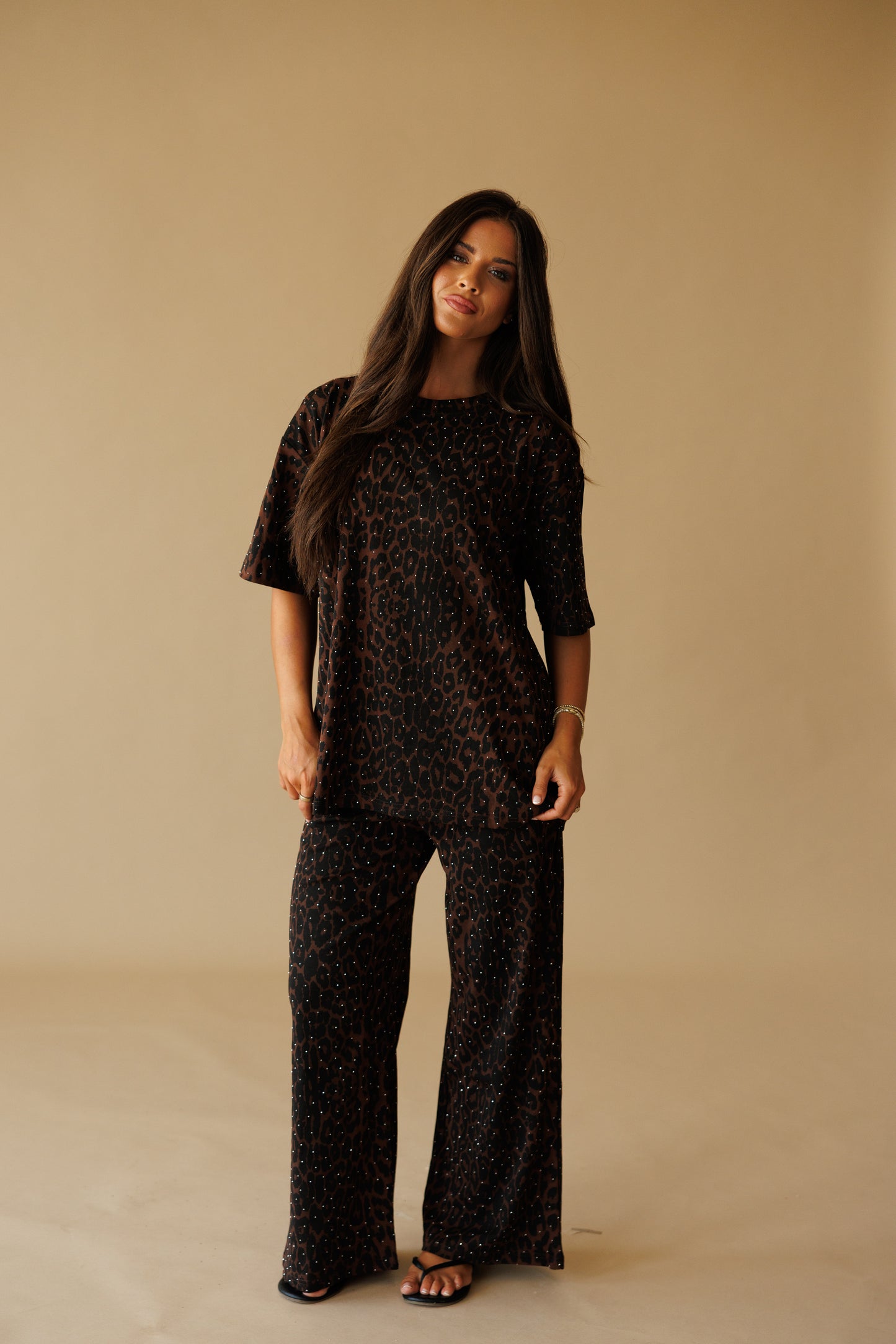 "Luxe Leopard" Rhinestone Lounge Set