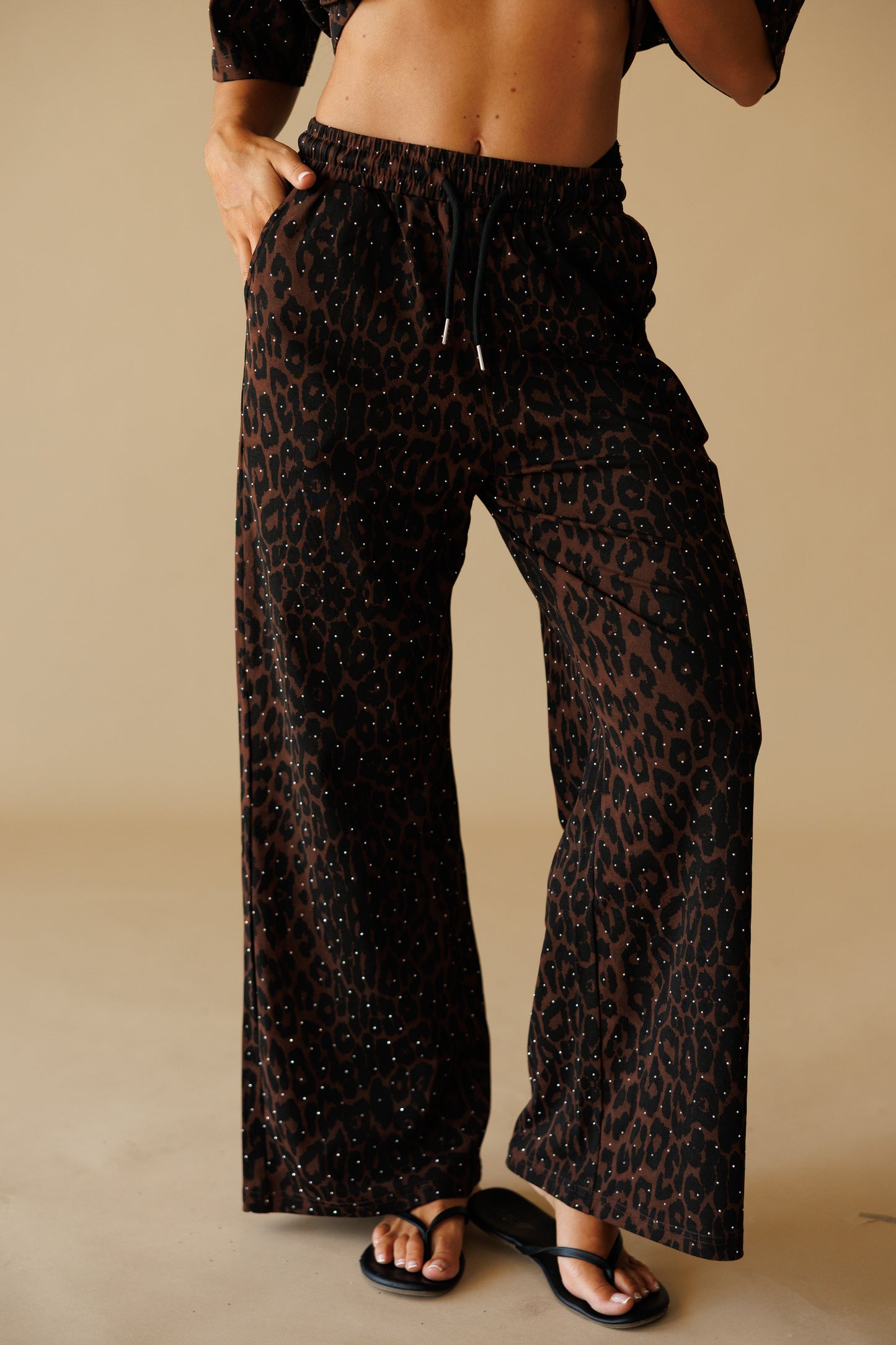 "Luxe Leopard" Rhinestone Lounge Set