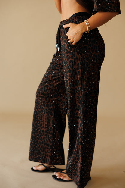 "Luxe Leopard" Rhinestone Lounge Set