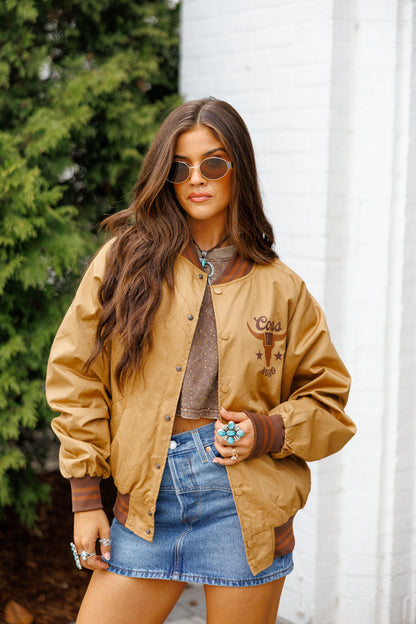 LICENSED!! Coors Banquet Rodeo Bomber Jacket