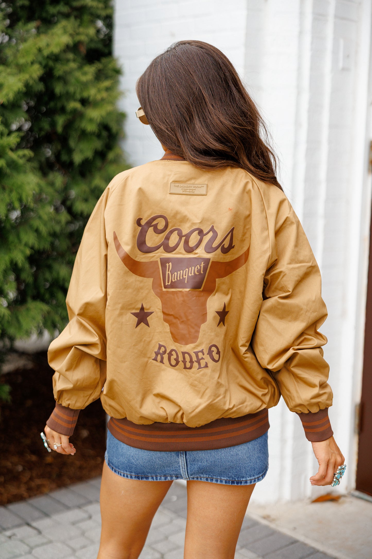 LICENSED!! Coors Banquet Rodeo Bomber Jacket
