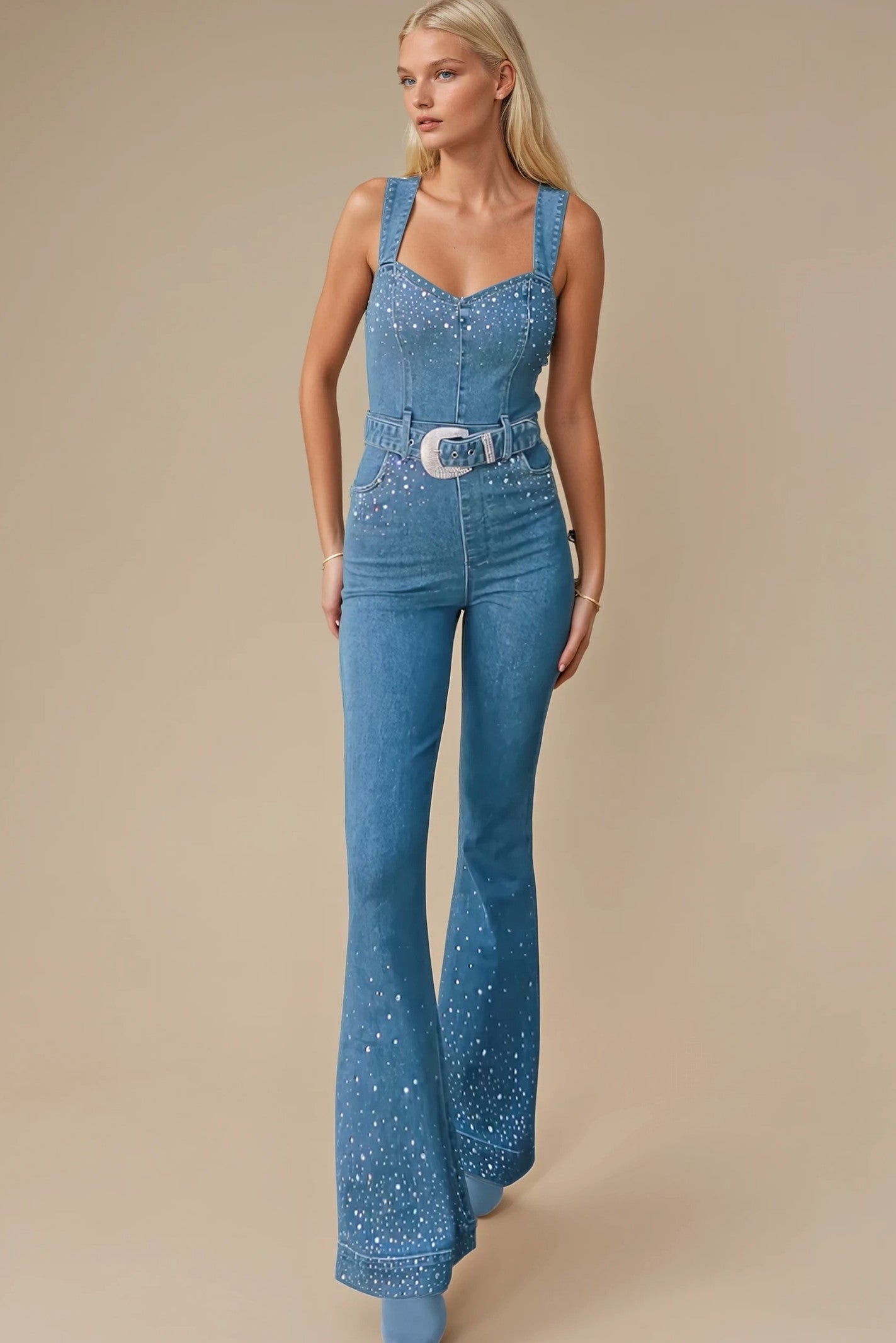 Dolly Rhinestone Jumpsuit