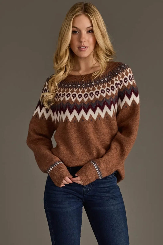 Fair Isle Pullover Sweater
