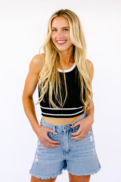 FINAL SALE!! Blair Striped Crop Tank