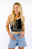 NEW!! Blair Striped Crop Tank