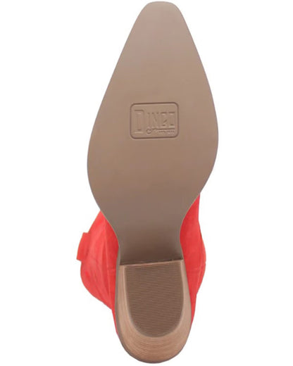 Dingo Thunder Road Leather Boot in Red