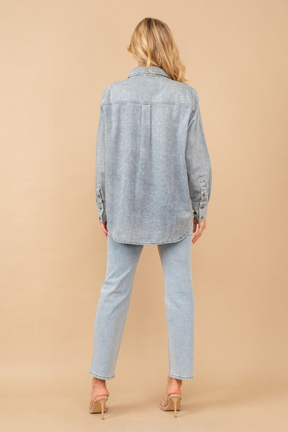 BACK IN STOCK!! Midland High Rise Rhinestone Jeans in Denim