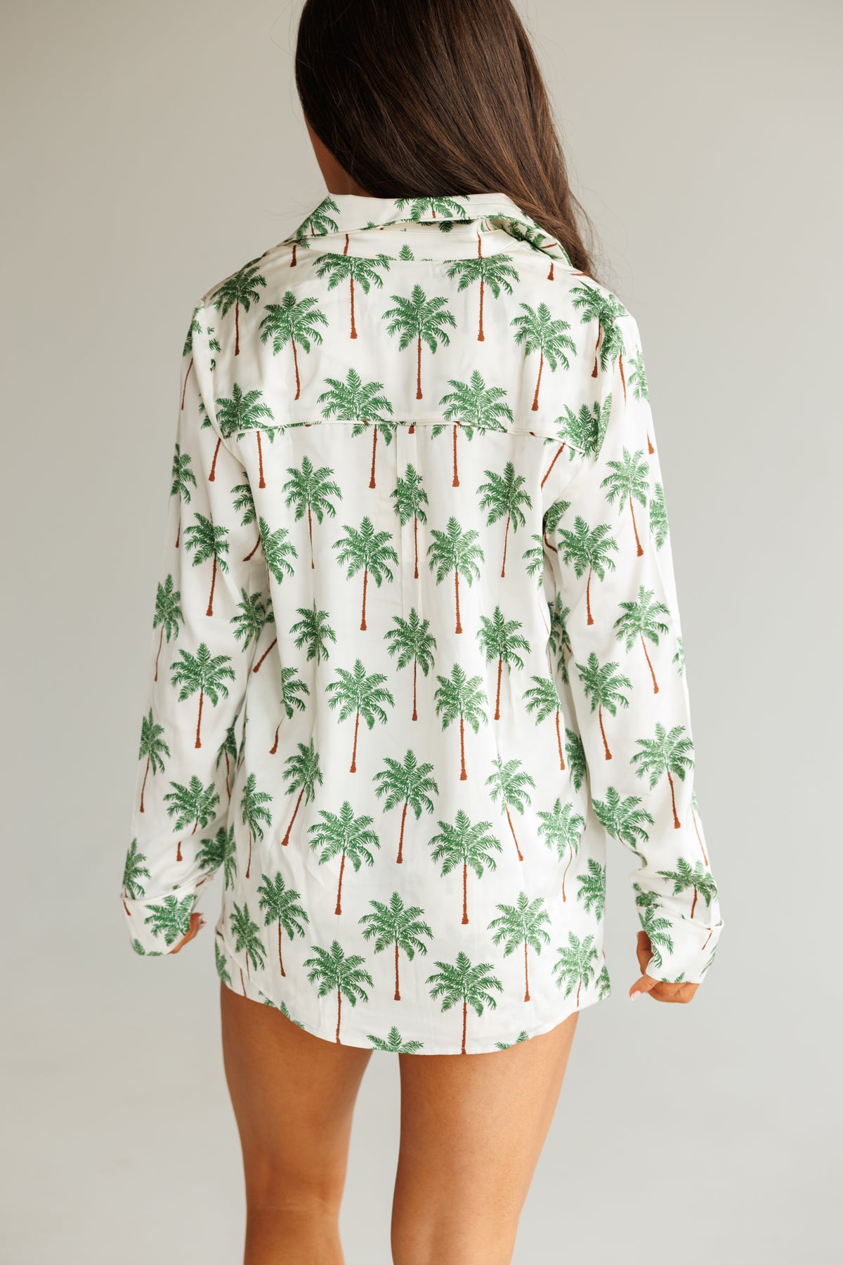 FINAL SALE!! Favorite PJ Set in Palm Tree Silky