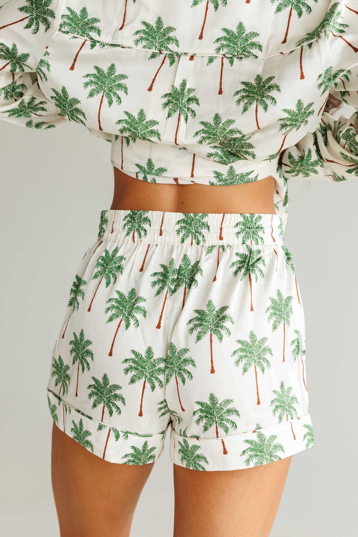 FINAL SALE!! Favorite PJ Set in Palm Tree Silky