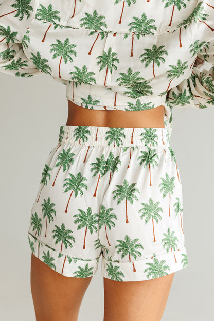 FINAL SALE!! Favorite PJ Set in Palm Tree Silky