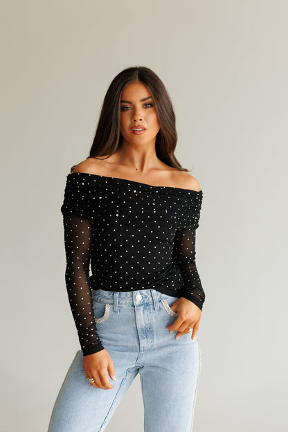 NEW!! Evening Glam Off The Shoulder Top
