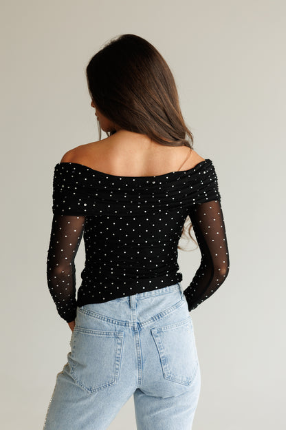 NEW!! Evening Glam Off The Shoulder Top